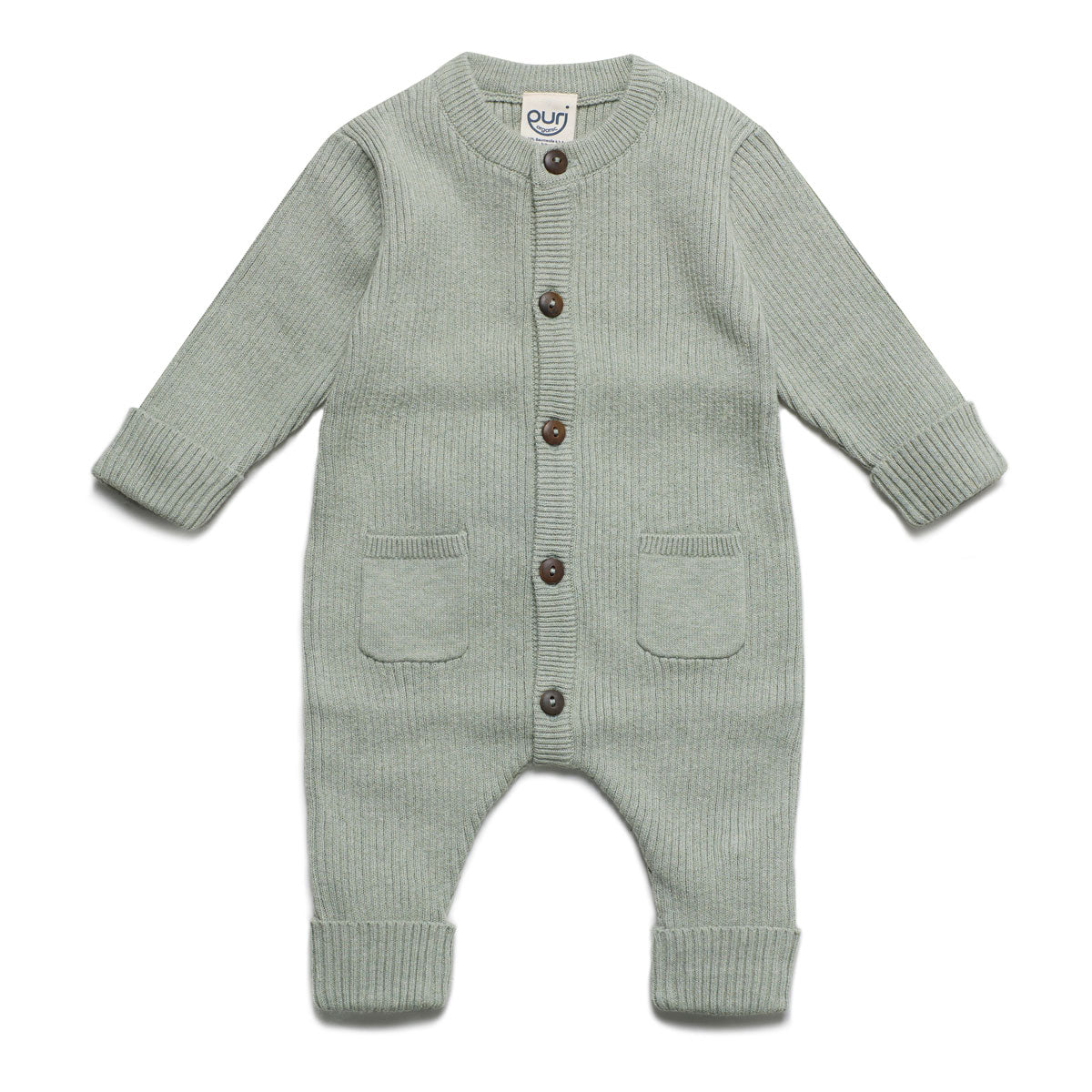 Gestrickter Baby-Overall Baumwolle (Bio) Schurwolle