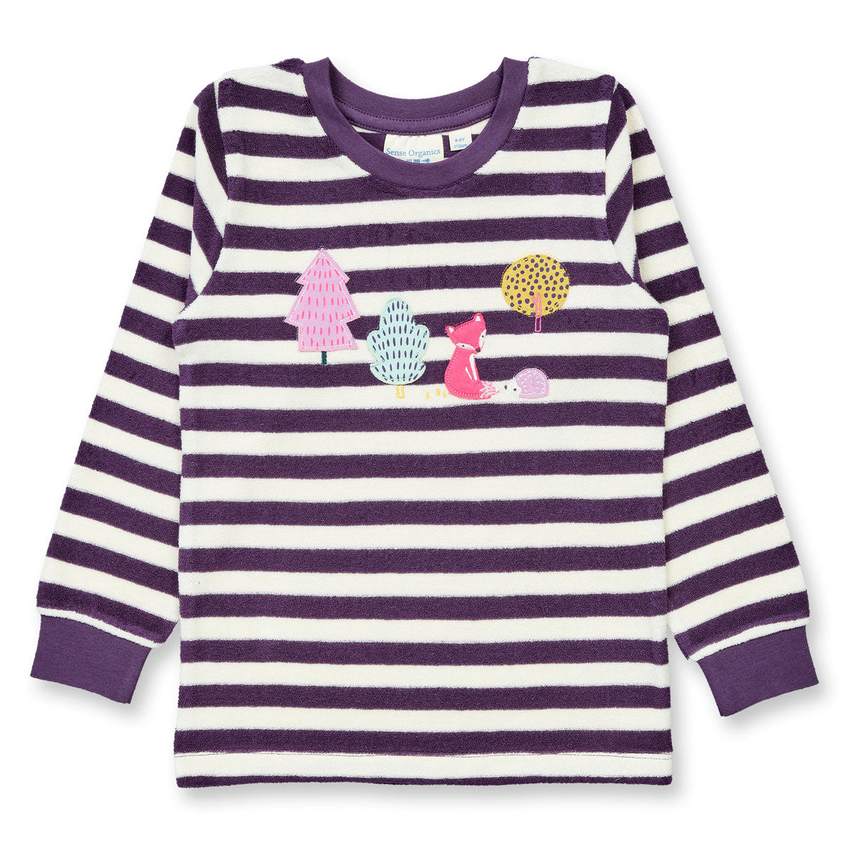 Sense Organics Kinder Frottee Schlafanzug Ringel Bio Baumwolle