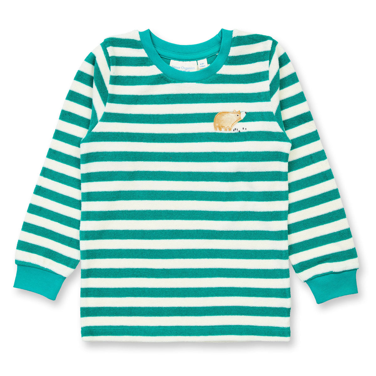Sense Organics Kinder Frottee Schlafanzug Ringel Bio Baumwolle
