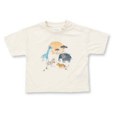 Baby T-Shirt mit Safari druck Bio Baumwolle