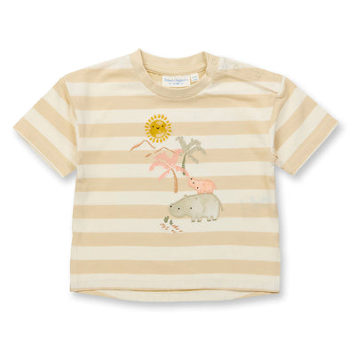 Sense Organics Baby T-Shirt Nilpferd-Motiv Bio Baumwolle