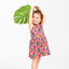 Sense Organics Mädchen Sommerkleid mit Blätter-Druck Bio Baumwolle