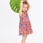 Sense Organics Mädchen Sommerkleid mit Blätter-Druck Bio Baumwolle