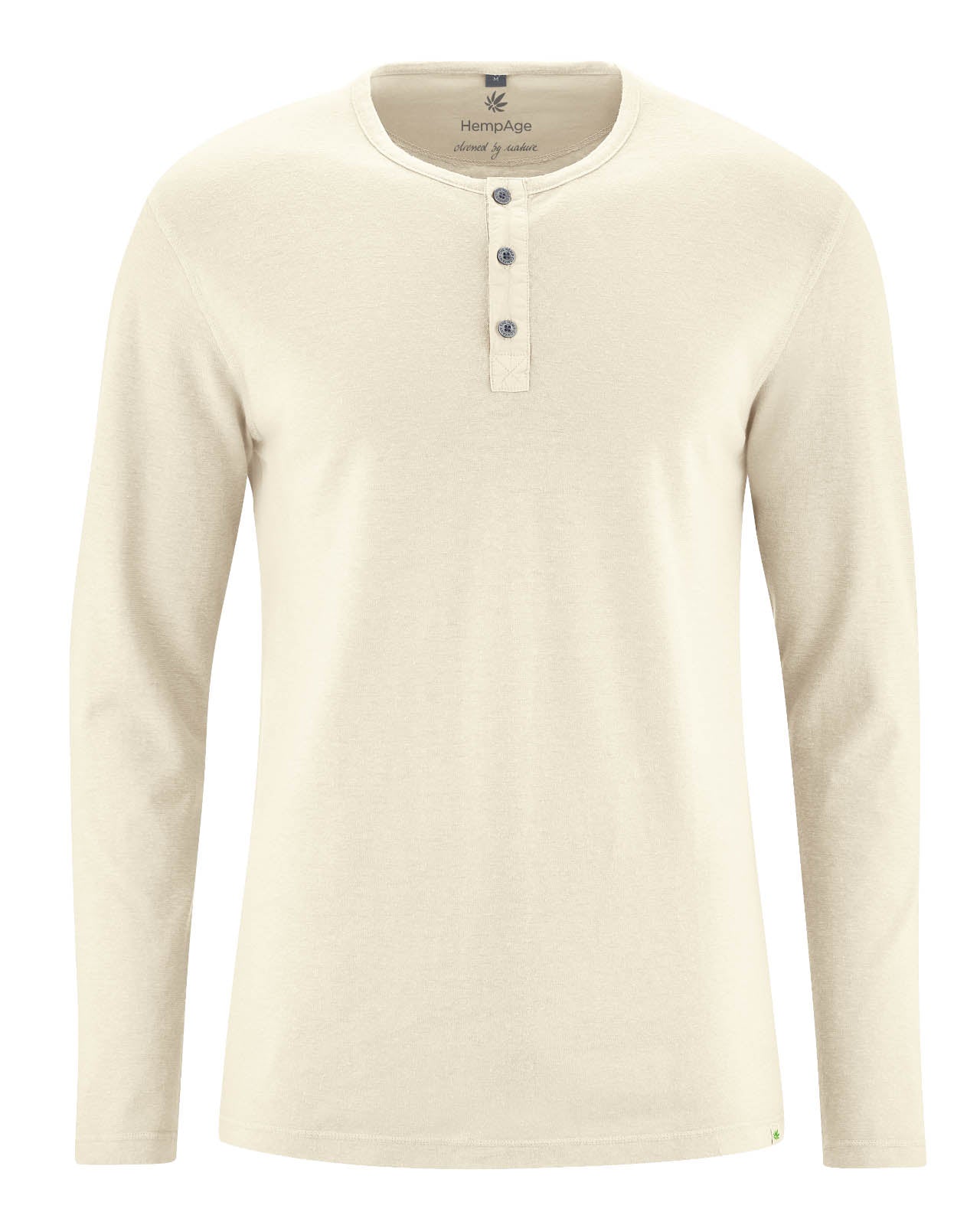 Hempage Henley Longsleeve Hanf Bio Baumwolle